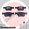 Zimmermann Brake Pad Set, 21664.195.1 21664.195.1